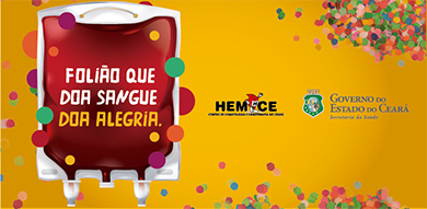 Hemoce lança campanha de carnaval para doação de sangue,