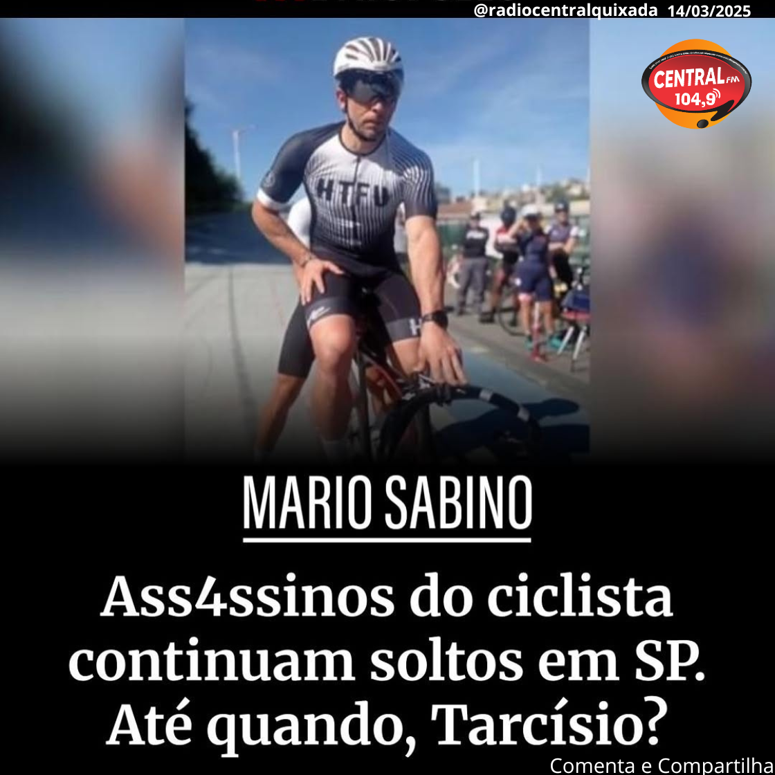 Um mês depois da m0rte do ciclista Vitor Medrado,  pergunto ao governador Tarcísio de Freitas: cadê os ass4ssinos?